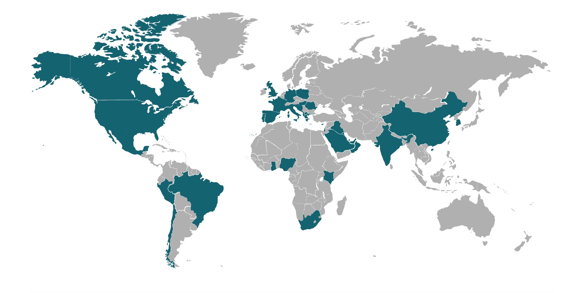 IASE Global Distribution Map